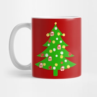 Christmas Tree with Poms Mug